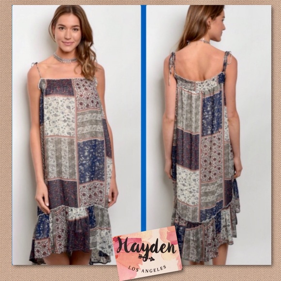 Hayden Dresses & Skirts - Quilt Square Pattern Design Sleeveless Hayden LA